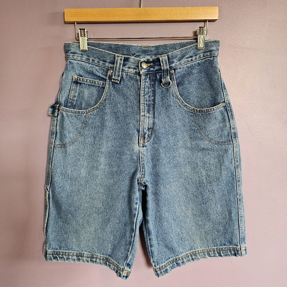 Extreme Limit Y2K Vintage Medium Wash 100% Cotton High Waisted Denim Shorts